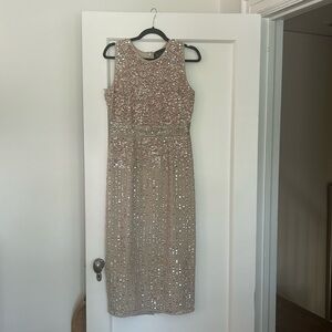 Mac Dougal beaded gown. Midi length